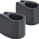Boat Cup Holder, 2 Pcs | No Drilling Install, Bimini Top Rail or Pole, Universal Boat Accessories, For Men