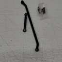 1 Set Aluminum Steering Link Arm Tie Rod for 1/10 RC Axial SCX10 (Black)