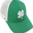 St Patricks Day Hat Clover Trucker Hats Green Shamrock Baseball Cap Irish St. Patty’s Saint Patrick Accessories