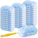 Duster Refill for Swiffer Duster, 30 Count Heavy Duty 2 Side 360 Duster Refills with 1 Handle, 4X Microfibers, Disposable Multi Surface Dusters for Cleaning