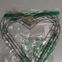 2pcs PATIKIL Christmas Wire Wreath Frame, Metal Heart Shape Dream Catcher Rings Macrame Wreath Floral Hoop for Home Car DIY Craft Wedding Wall Hanging Decorations, Black