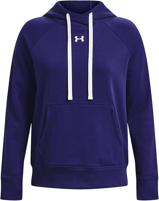 Under Armour Women's Rival Fleece Pull-Over Hoodie XL Sonar Blue