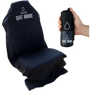 Car Seat Towel | Premium Microfiber Towel Seat Covers for Cars | Universal Fit & Machine Washable | Portable Car Seat Towel Cover After Gym, Yoga, Beach Black