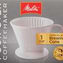 Melitta no 2 Porcelain Single Cup Pour-Over Coffee Brewer, White (1 Count (Pack of 1))