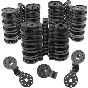 100Pcs Shade Cloth Clips - Black Round Plastic Sun Shade Clip,Shade Cloth Heavy Duty Lock Grip for Sun Shade Net,Gardening Shade Cloth,Anti Bird Netting Windproof Awning Clamp