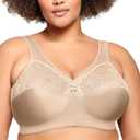 Glamorise Full Figure Plus Size MagicLift Original Support Bra Wirefree #1000 (44C, Blush)