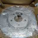 Dynamic Friction 631-59056L - Drilled and Slotted Silver Zinc Brake Rotor