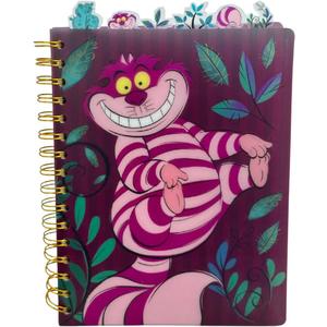 Disney Alice in Wonderland Cheshire Cat Journal Notebook, Spiral Bound, 144 Lined Pages, 8 x 7 inches