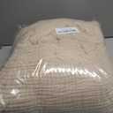 EMME Cotton Blanket King Size for Bed Soft Muslin Blankets 108"x90" Light Tan Lightweight Breathable Layering Bedspread Coverlet All Season Gauze