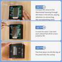 3316250.712 RV Single Zone Wall Thermostat Replacement for Dometic for RV/Camper Conditioners - Precise Temperature Control w, Bright Blue Backlight Self-extinguishingBlack