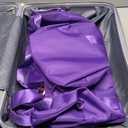 LARVENDER 3-Piece Carry On Luggage Set for Women,Hard Shell Suitcase 20Inch Carry On Luggage 22x14x9 Airline Approved, Spinner Wheel and TSA Lock（Grape Purple 20Inch/DB/TB）
