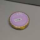 HEIPINIUYE 50 Pieces Lavender Paper Plates with Gold Foil 7 Inch Disposable Light Purple Scalloped Dinner Plates for Wedding Baby Shower Birthday Party Dessert Plate