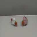 Diamond Star Hand Blown Glass Small Cute Rabbit Easter Decoration, Set of 2