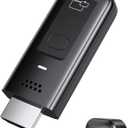 Wireless HDMI Display Dongle Adapter, 4K Decode 1080P@60Hz HDMI Wireless Plug & Play Extender for Smartphone Laptop to TV/Monitor/Projector, Support Airplay & Miracast, for Conference Room (Black)