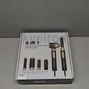 6 in 1 Hot Air Brush & Hair DryerHigh-Speed Hair Dryer Brush with Auto Wrap Curlers, Hot Air Styler Wrap Fast Drying & Frizz-Free Styling, No Heat Damage, Volumizing with Travel Bag. (Black)