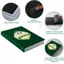 1 Green 9-Pocket Side-Loading Card Album, 20 Pages 360-Card Capacity - Portable Binder for Sports Trading Cards (Soccer, Baseball, Basketball, Football), Secure Snap Closure Collector Album