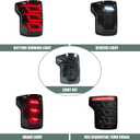 letsdate Smoked Tail Lights Compatible with 13th Gen F150 Pickup Truck 2015-2019 Factory Halogen Only w/Animation w/Red Sequential Signal Lights, Not Fit 2019 XLT/Lariat& LED& Blindspot Models