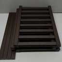 BMOSU 3-Tier Bamboo Shoe Rack Premium Stackable Shoe Shelf Storage Organizer for Hallway Closet Living Room Entryway Organizer (Brown Bamboo)