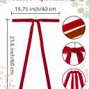 6 Pcs Long Velvet Christmas Swag Bows, 23.5"x15.5" Rustic Vintage Velvet Bows for Christmas Tree, Wreath, Staircase, Garland, Mantel and Door Decor (6, Red)