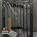 Babelio Baby Gate for Doorways and Stairs, 26-40" Auto Close Dog Gate, PressGuard C5, Easy-Install Pressure Mounted Safety Door, No Drilling Safety Gate for Child and Pets, Black