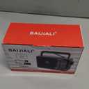 Portable AM/FM Transistor Radio with Loud Speaker, Battery or USB Powered - Compact Emergency Radio for Indoor, Outdoor, Travel & Storms (Model BJL-671) (Gray)