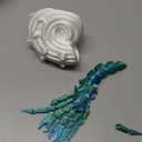 LUKIXTE 3D Printed Hermit Crab, Full Articulated Flexible Hermit Crab, Realistic Sea Creature, Relief Anxiety, 3D Printed Animals, Home and Office Decorate, Ocean Lovers(Green)