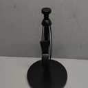 VEHHE Paper Towel Holder Countertop, Black Paper Towel Holder with Spring Activated Arm and Damping Effect, Simply Tear Paper Towel Stand for Bathroom and Kitchen (Black) (Suction Base | Black)