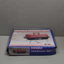 iMounTEK Portable Charcoal Grill Outdoor Tabletop Grill Small Barbecue Smoker Folding BBQ Grill with Lid for Backyard Camping Picnics Beach for Outdoor Cooking Camping Picnics Garden Grilling/Red (Large)