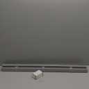 CHICOLOGY Cordless Mini Blinds for Indoor Windows, 34" W x 48" H, Gray Vinyl 1" Slats with Tilt Wand, Light Filtering to Room Darkening, Moisture-Resistant, Child-Safe, Screw-Mount Installation (Gray (Commercial Grade))