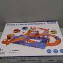 96PCS Puzzles Track Cars Toys for Kids Age 3-8 8-13, 4-Tier Race Track with 3 Cars, Toddler Educational Floor Puzzle Car Games Toys for Toddlers, Boys and Girls, 5 6 7 8 9 10 Years Old Birthday Gift