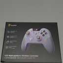 EasySMX X20 Wireless Gaming Controller with RGB Backlit, 2-Stage Hall Effect Stick, 1000Hz Polling Rate, 6-Axis Gyro on Multi-Platform, Mech Buttons- Compatible with PC/Switch/Steam/Android (white)