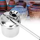 Pottery Painting Sprayer, Stainless Steel Clay Tool Pottery Atomizer Glazes Pots Ceramic Painting Sprayers For Both Seasoned And Potters Alike, Silver (300ml)