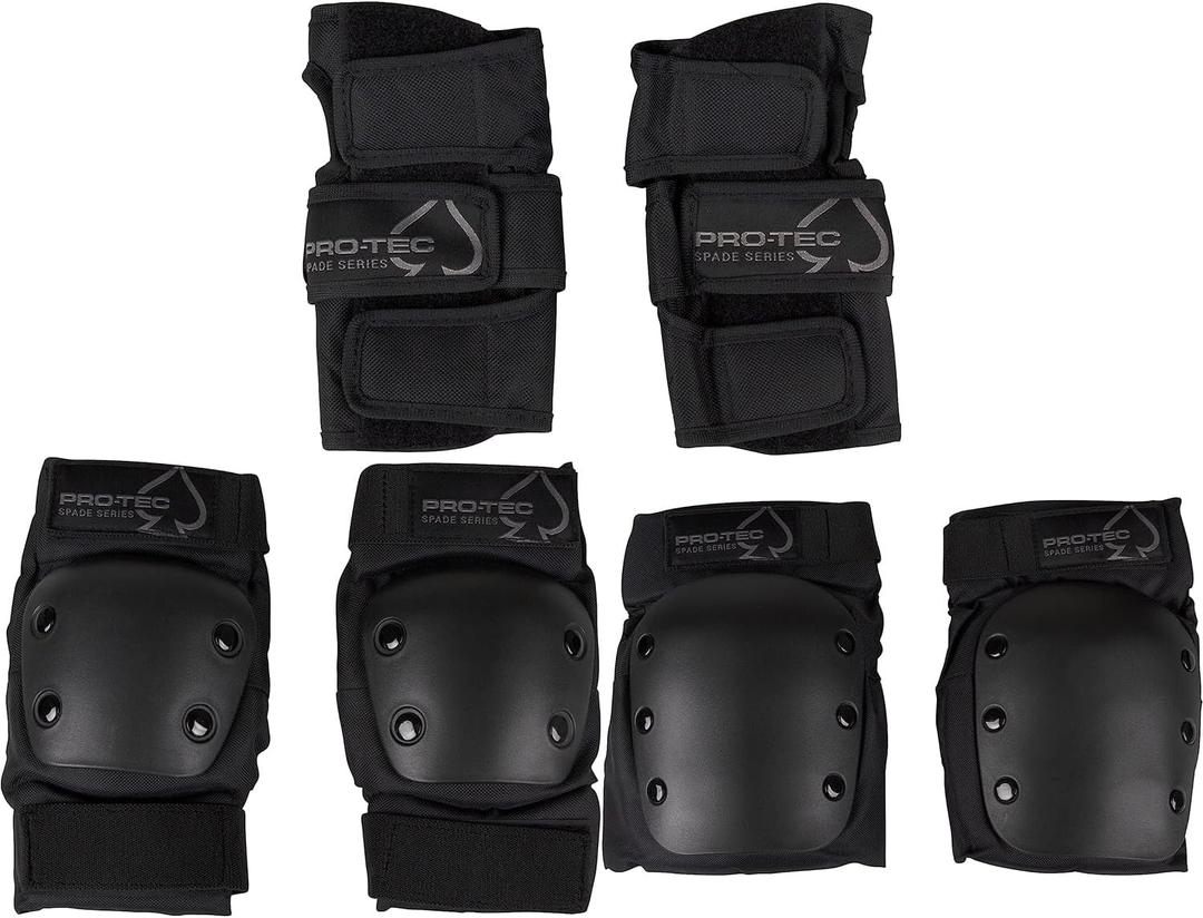 ProTec Spade Series Junior Pad Set  Includes Knee Pads, Elbow Pads, and Wrist Guards for Skateboarding, Cycling, and Sports  Enhanced Protection and Comfort