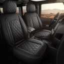 MIROZO Car Seat Covers Full Set for 2024 2025 2026 Toyota Tacoma Black