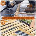 JOAPRIL Butyl Joist Tape for Decking 2''×50', 8 Rolls Waterproof Deck Tape | Joist Tape, Waterproof and Anti-Corrosion Joists Deck Tape, Self Adhesive Flashing Joists Tape for Wood Decks Beams Roof