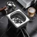 DIBTSA Pitcher Rinser with Base, Stainless Steel Countertop Glass Rinser Cup Washer Sink with Side Spray, 7.48" x 6.89" x 5.7", Silver
