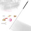 JIAYAN 24in Radiator Cleaning Wand | Water Air Dual Purpose Connector Pressure Washer Flush and Cleaner Tool Max 5000PSI for Household Cars, Trucks, SUV, RV