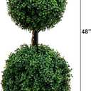 Nearly Natural 4ft. Artificial Triple Ball Boxwood Topiary Tree (Indoor/Outdoor)