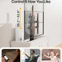 monTEK Motorized TV Lift for 32-48 inch TVs, Ceiling&Vertical TV Lift Mechanism with RF Remote, Smart Phone & Voice Control via WiFi, Up to 132lbs, 4X Load Tested, Max VESA 400 * 400