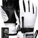 Hikenture Ski Gloves for Men&Women, 3M Thinsulate Waterproof Snow Gloves, Insulated Touchscreen Snowmobile Gloves for Cold Weather, Windproof Warm Skiing Gloves with Pocket (Small)