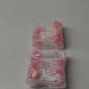 Wellgler's disposable oral swabs，mouth swabs for elderly (100 Pink)