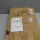 24 Pcs Unbreakable Plastic Cups Set, 20 oz Reusable Plastic Cups, Stackable Water Tumblers, Drinking Cup for Kitchen, Outdoor, BPA-free, Dishwasher Refrigerator and Microwave Safe (20 oz, 6 Colors) (6-Light Multicolor)