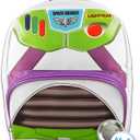 Disney Buzz Lightyear Mini Backpack - 10" Exclusive Toy Story Woven Small Backpack with Front Pocket and Button Bundle | Adjusts to Fit Adults, Teens, Kids