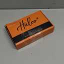 Haloo Blonde Short Bob Wigs with Bangs Shoulder Length Wavy Layered Flipped Ends Natural Looking Medium Synthetic Hair Wig for Women Daily Party, 14 Inch Ombre Blonde