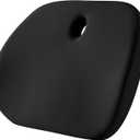 Road Comforts Premium Memory Foam Seat Cushion Office Chair Cushion, Car Seat Cushion Chair Cushions for Back & Sciatica Pain Relief Seat Cushions for Office & Desk (Black)