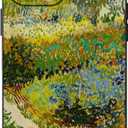 Van Gogh Phone Case for iPhone 13 Mini,Flowering Garden with Path Floral Art Aesthetic Phone Case,Slim Thin Shockproof Protective Cover Women Girls