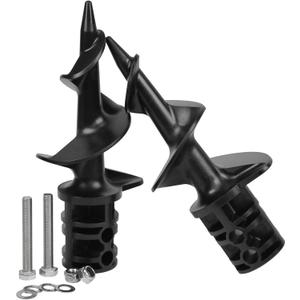 Post Hole Auger for Drill Dock Sand Auger Two Sets (Each with a Set of Screws) for PVC Tubing Sandbar Anchor
