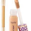 tarte shape tape concealer & brush Instant Full Coverage for Under Eye, Dark Circles, Fine Lines, Redness & Discoloration, Dermatologist-Tested, Vegan, Cruelty Free (29N Light-Medium)