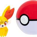 Pokmon PKW3132 - Clip 'n'Go Pok Balls - Fynx & Pokball, Official Pokball with 5 cm Figure