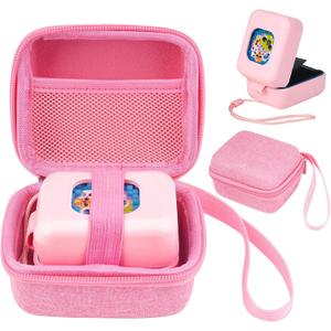 2 x MGZNMTY Carrying Case and Silicone Case for Bitzee Magicals Interactive Toy Digital Pet and Protective Skin Cover for New Bitsy Electronic Virtual Pet (Pink) 2 x MGZNMTY Carrying Case and Silicone Case for Bitzee Magicals Interactive Toy Digital Pet and Protective Skin Cover for New Bitsy Electronic Virtual Pet (Pink)